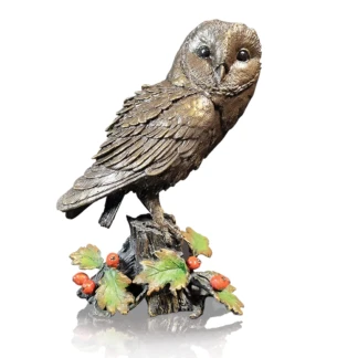 Barn Owl with Hawthorne
