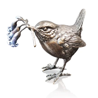 Wren with Bluebells
