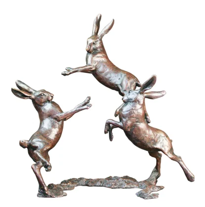 Hares Playing medium