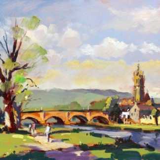 Image of By the River Tweed, Peebles by Josepth Maxwell Stuart