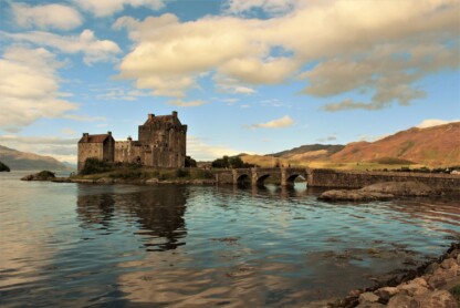 Eilean Donan Castle in the western Highlands of Scotland