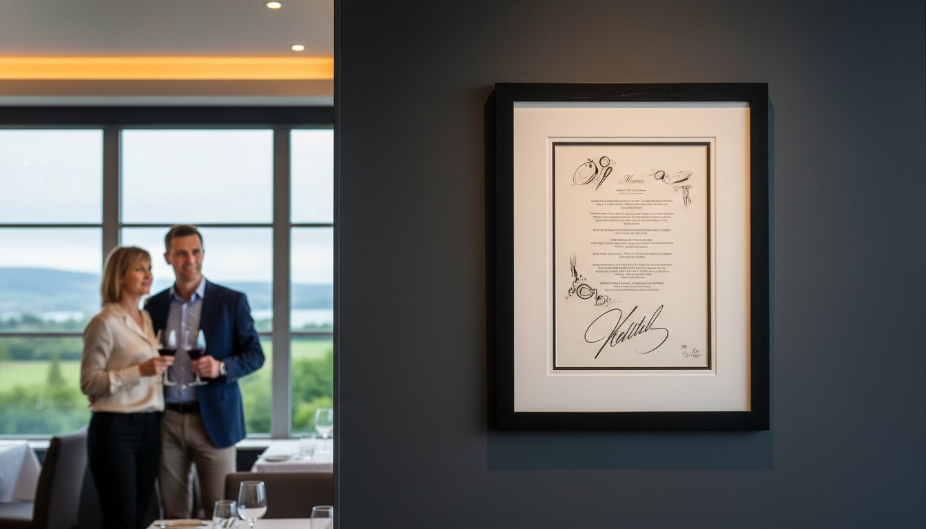 Framing a Signed Menu: The Ultimate Guide to Preserving Culinary Memories