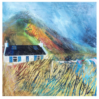 Blue Shutters on Washing Day