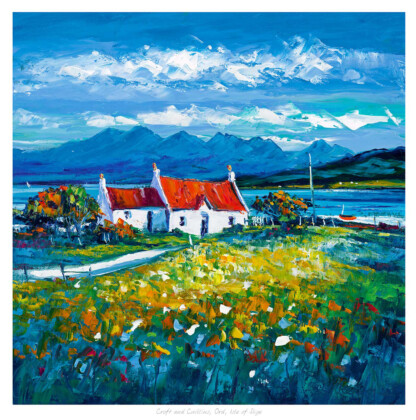 Croft and Cuillins, Ord, Isle of Skye