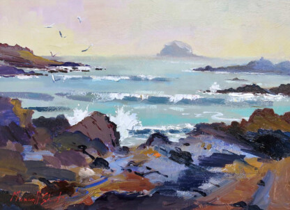 Incoming Tide, Bass Rock, North Berwick