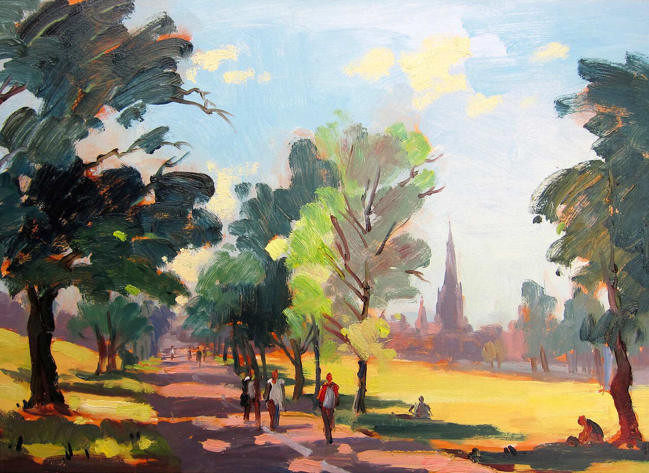 Strolling Through the Meadows,Edinburgh