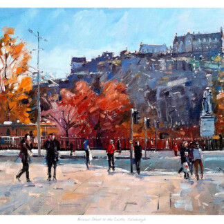 Princes Street to the Castle Edinburgh