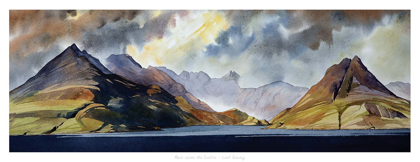 Rain clears the Cuillin, Loch Scavaig