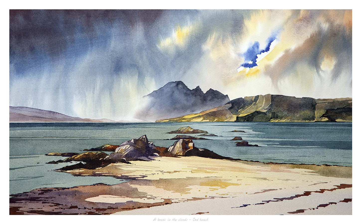 A break in the clouds, Ord beach