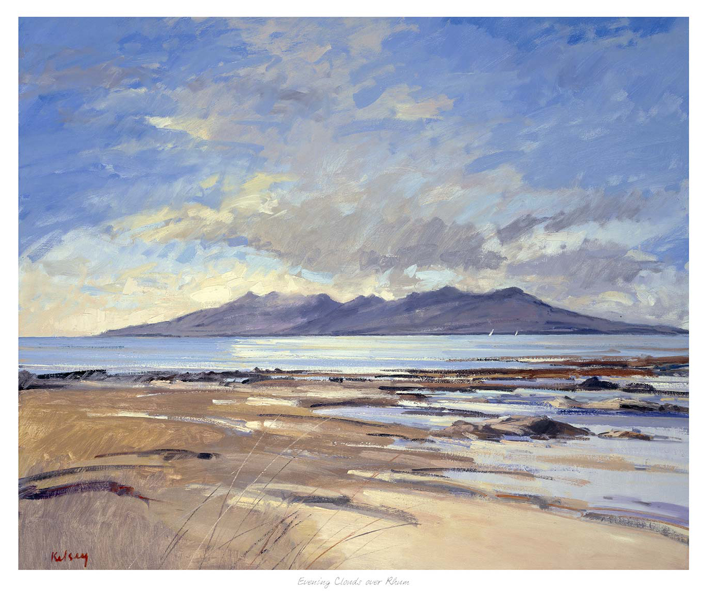 Evening Clouds over Rhum