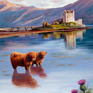 Coos at Eilean Donan