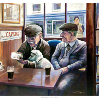 Wee Angus Likes a Pint