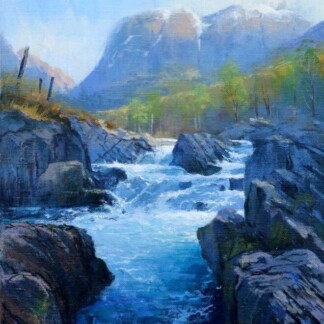 Image of Bidean from the River Coe by Colin Robertson