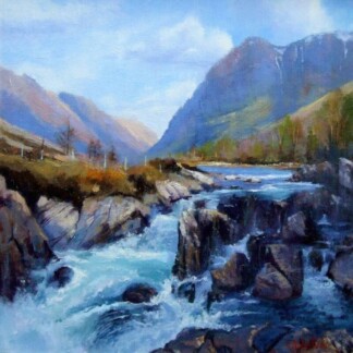Image of Rush of the Thaw, Glencoe by Colin Robertson