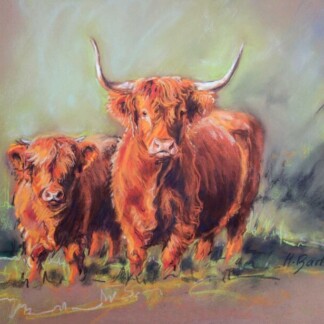 Image of Baravalla Og 6th and Her Bull Calf by Hillary Barker