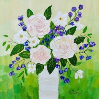 Image of Roses and Veronica by Sheila Fowler