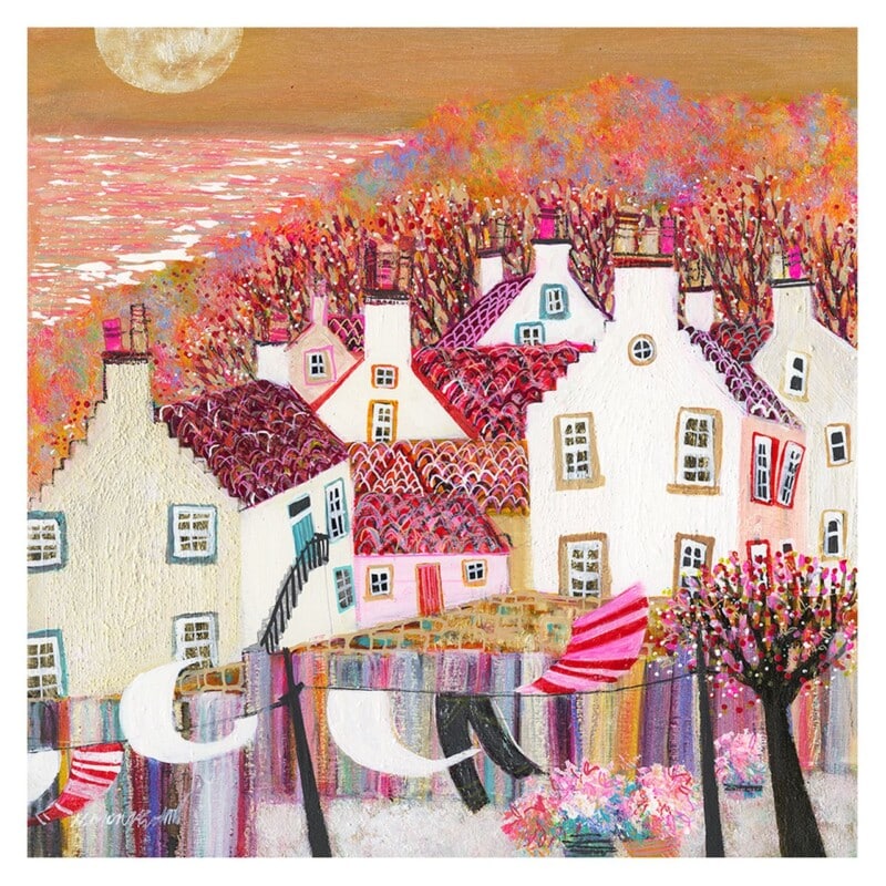 Image of Sea View And Washing Lines, Pittenweem by Nikki Monaghan