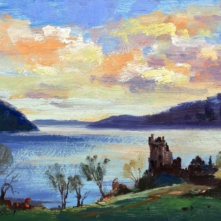 Image of Sunrise, Urquhart Castle by Josepth Maxwell Stuart