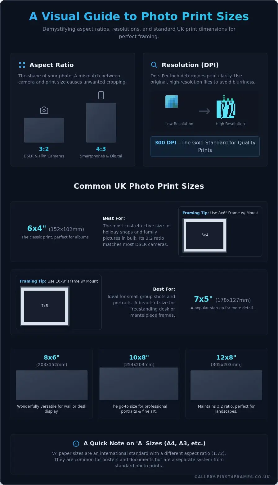 Standard Photo & Picture Sizes: The Complete UK Guide for Framing
