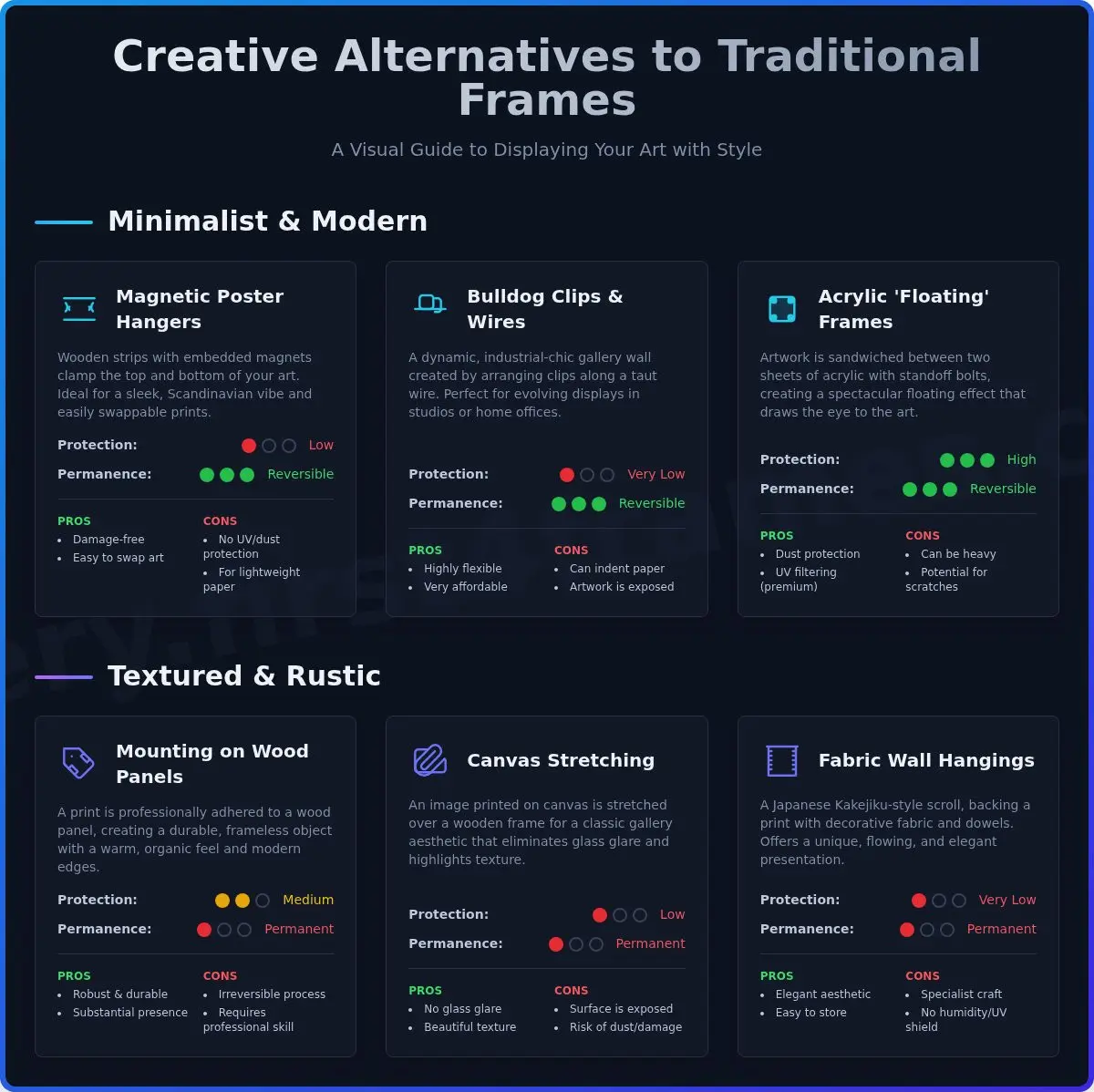 Creative Alternatives to Ready-Made Frames: A 2026 Display Guide