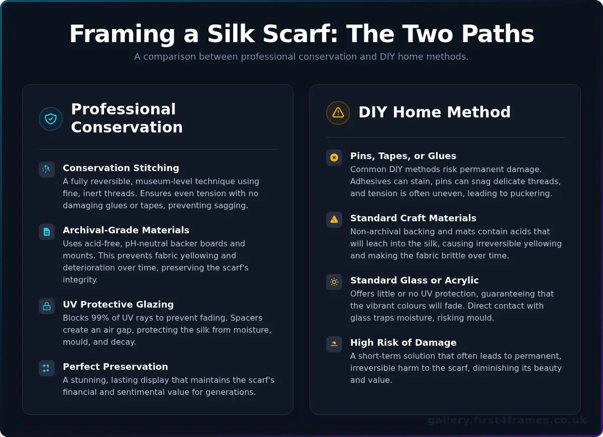 How to Frame a Silk Scarf: A Professional Guide