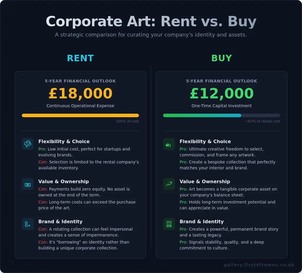 Corporate Art Rental vs Buying: A Complete Guide for Your Business