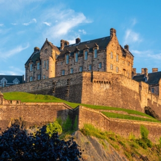 Framed fine art print of Edinburgh Castle on Castle Rock